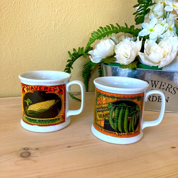 Mann Fine China Dining Vintage 981 Mann Fine China Farm Crops Corn